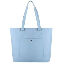 Toteteca Blue Solid Medium Tote Handbag-69