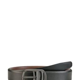 Teakwood Leathers Black & Brown Solid Reversible Belt-image-53