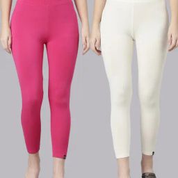 TWIN BIRDS Women Pack Of 2 High Ankle Leggings-image-100
