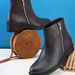 Pelle Albero Women's Navy Casual Booties-image-42