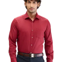 Park Avenue Maroon Regular Fit Shirt-picture-26
