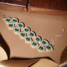 Teejh Viaara Gold & Green Bracelet-18