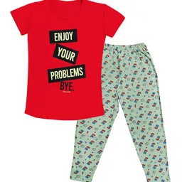 Tee Weavers Girls Printed Night suit-image-24