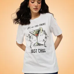 Espresso Women Printed Pure Cotton T-shirt-picture-27