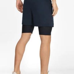 Van Heusen Flex Navy Regular Fit Shorts image 2