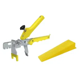 FLAMINGO ENTERPRISE Tile Leveling System Kit 1 Multi-Utility Plier Yellow 100 Reusable Wedges, FM-534-8