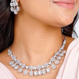 GIVA 92.5 Sterling Silver To My Bride Necklace Set for Women-picture-8