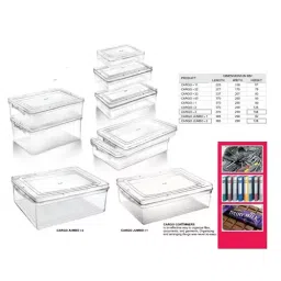 MyPlast CARGO - 3 Kitchen Container Transparent Rectangular White image 2