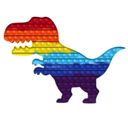 YK Kids 4-in-1 Dinosaur-Themed Push Pop Bubble Fidget Toy Set image 4