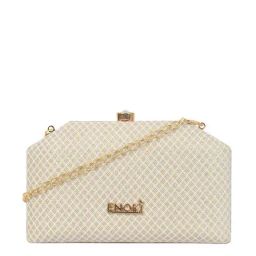 Enoki by Baggit Offset N Golden Textured Clutch-image-36