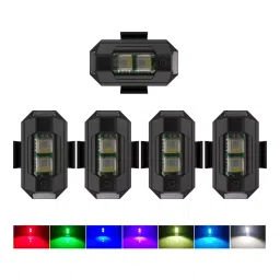 Auto Pearl 7 Colors 5 V 15 W LED Aircraft Lights for Bike & Car with USB Charging (Pack of 5 Pcs)-image-85