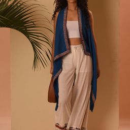 WHIMS Embroidered Crape With Trousers Co-Ords-image-34