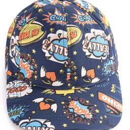 Pine Kids  Cotton Baseball Cap Text Print Jet Black - Diameter 17.5 cm-image-88