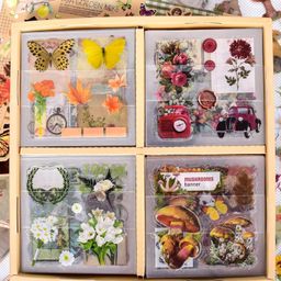 FunBlast Self Adhesive Decorative Stickers - 100 Sheets/500Pcs - Multicolor-21