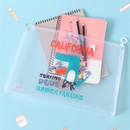 Dino Print Transparent Folder - Teal Blue-image-33