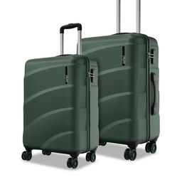 Safari Zuno Set Of 2 Textured Hard Sided Cabin Medium Trolley Bags-48