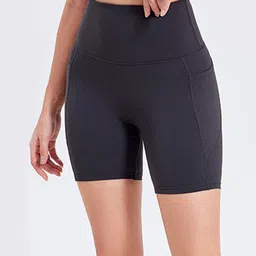 LULU & SKY Women Skinny Fit High-Rise Sports Shorts-picture-46