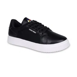 Colour Kicks Women Black Solid PU Sneakers-picture-29