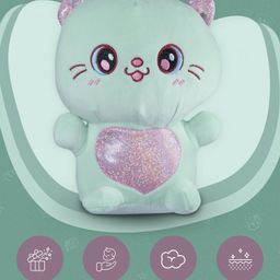 Ultra cat Soft Toy for Girls/Kids | Stuffed Plush Animal | Ideal for Birthdays & Special Occasions - Random Color Pattern Height 25.4 cm image 4