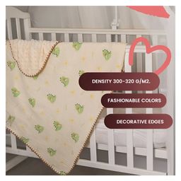 SYGA Baby Blanket Ultra Soft Little Dinosaur Design, Cozy Cotton Blanket for Newborn Infant Toddler, Crib & Stroller Use 40 x 40 inch image 4