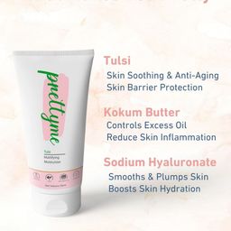 Prettyme Tulsi Mattifying Moisturizer For Hydrating With Kokum Seed Butter - 50 ml image 4