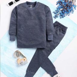 Toonyport Boys Blue Solid Thermal Set-13