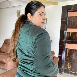 Tokyo Talkies Women Green Padded Jacket-image-97