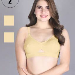 Lux Venus Tan Full Coverage Non-Wired Everyday Bra With Adjustable Strap - Pack of 2-picture-25