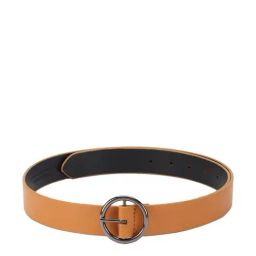 Van Heusen Brown Leather Solid Waist Belt for Women-image-23