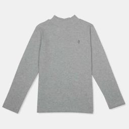 Gini & Jony Girls Grey Solid Full Sleeves Skivvy-image-52