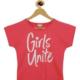 Tiny Girl Red Graphic Print Top-image-6