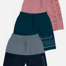 HELLCAT Kids Multi Printed Shorts (Pack Of 3)-image-75