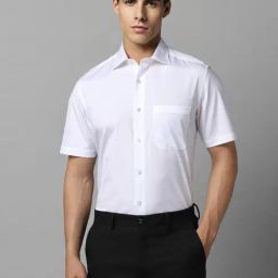 Louis Philippe White Cotton Regular Fit Shirt-picture-10