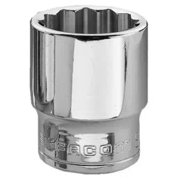 FACOM 3/8 inch Drive 18 mm Standard Socket 12 Point 33 mm Length, J.18-44