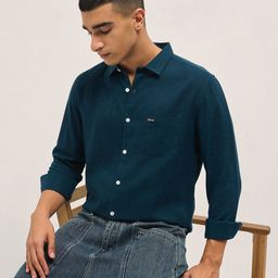 THE BEAR HOUSE Men Slim Fit Casual Shirt-image-98