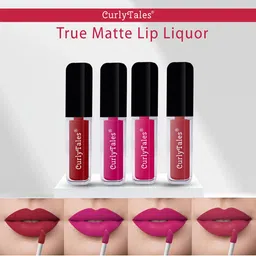 CurlyTales Set of 4 True Matte Lip Color 4 ml - Shade 03, 04, 05, 06-10