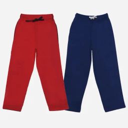 Dollar Boys Red & Navy Solid Trousers (Pack Of 2)-image-23