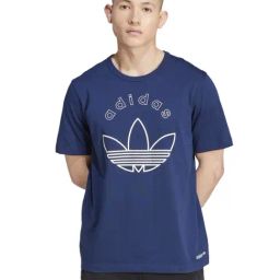 Adidas Originals Blue Regular Fit Logo Printed Sports T-Shirt-picture-16