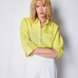 Cover Story Lime Relaxed Fit Shirt-image-57