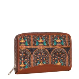 ZOUK Multicolor Printed Zip Around Wallet for Women image 2