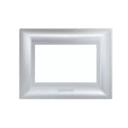 Anchor Ziva 16 Module Shinning Silver Cover Plate With Base Frame, 68916SS-image-12