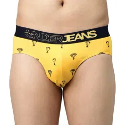 UnderJeans by Spykar Yellow Briefs-image-45