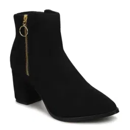 Truffle Collection Women's Black Casual Booties-image-92