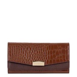 Lino Perros Tan Textured Bi-Fold Wallet for Women-image-89