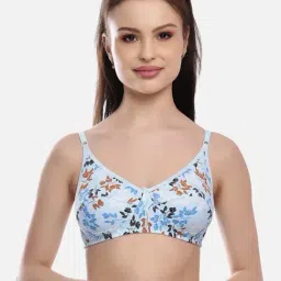 FIMS: Fashion is my Style Blue Floral Print Everyday Bra-image-87