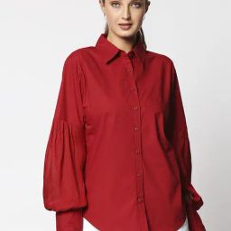Remanika Red Pure Cotton Shirt-image-70