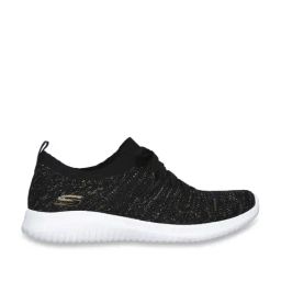Skechers Women's ULTRA FLEX - SALUTATIONS Black Casual Slip On Shoe-image-6