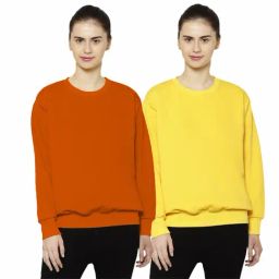 Vimal Jonney Orange & Yellow Round Neck Pullover - Pack of 2-picture-2