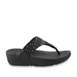 FitFlop Women's Black Thong Wedges-image-13