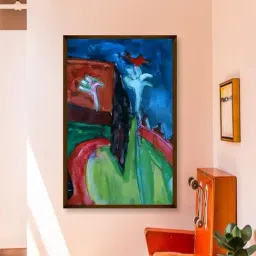 The Art House Abstract Multicolor Canvas Painting-image-63